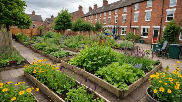 How can UK urban gardens be optimized to support declining pollinator populations?